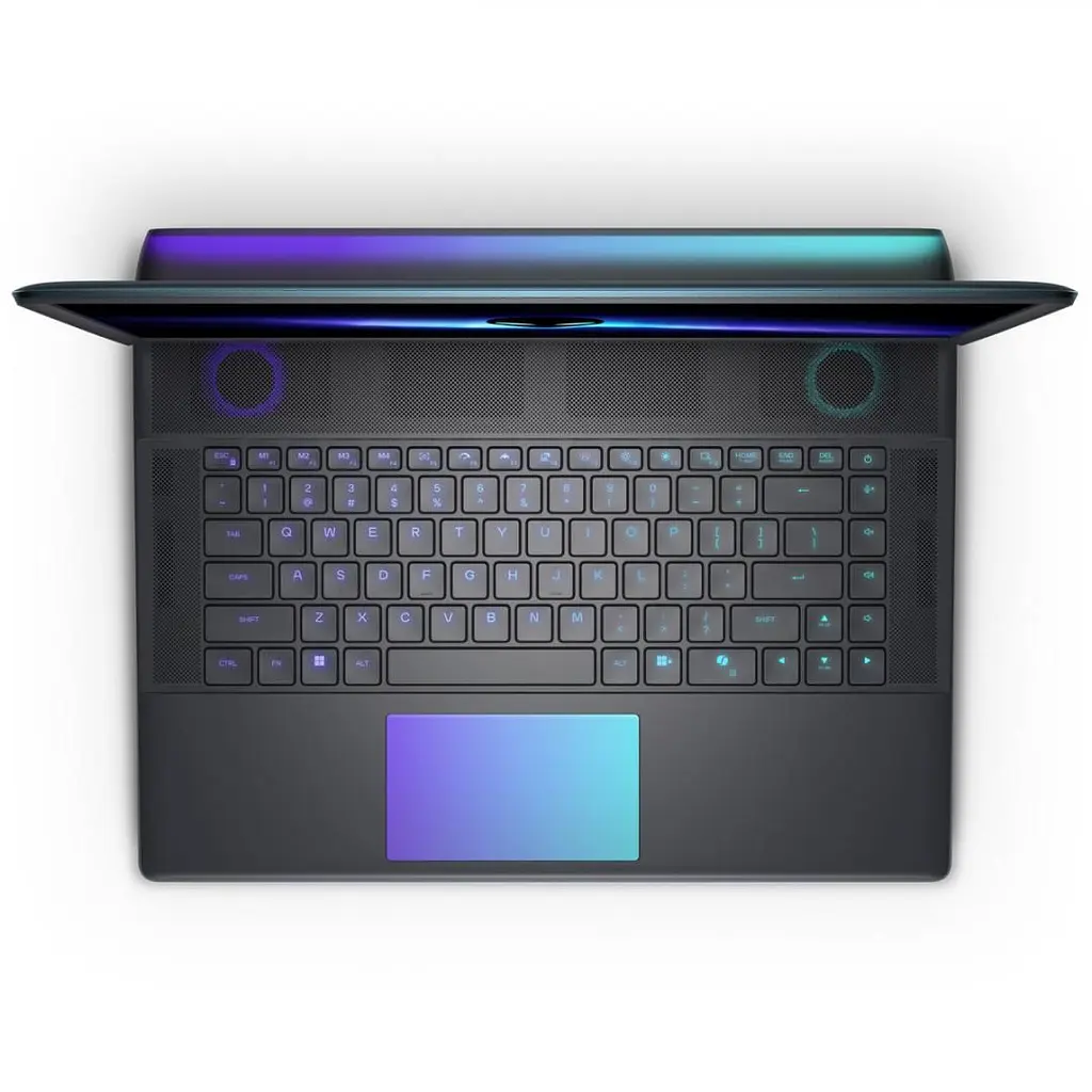 Ноутбук Dell Alienware 16 Aurora AC16250,2560 x 1600,270H 14 C/20 T,2 GHz - 5.8 GHz,32 GB DDR5,1 TB - фото 15