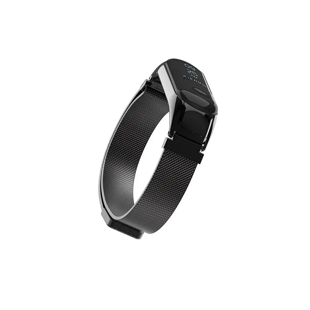 Ремінець для фітнес-браслета Boorui для Xiaomi Mi Band 5 і 6 міланська петля чорний - фото 4