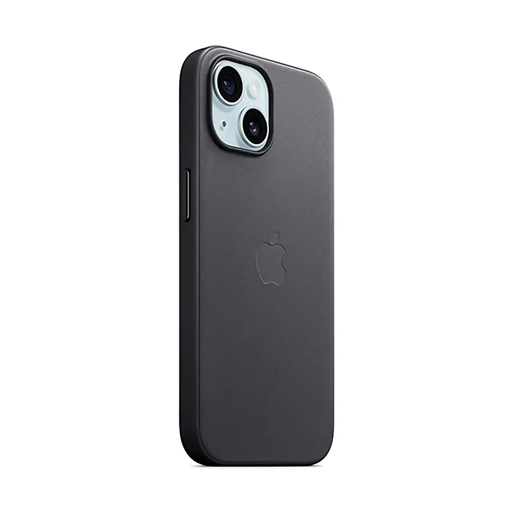 Чехол для Apple iPhone 15, FineWoven Case with MagSafe, черный, защитная накладка из материала FineWoven, противоударный, для iPhone, защита всего корпуса, поддержка беспроводной зарядки и MagSafe, (ARM71960) - фото 2