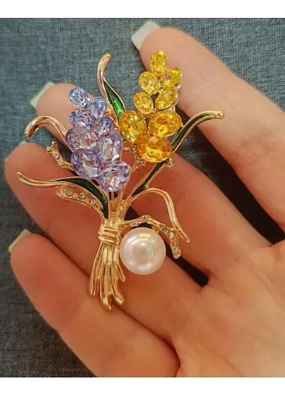 Брошь пшеница букет два колоска колосок символ Украины - фото 2