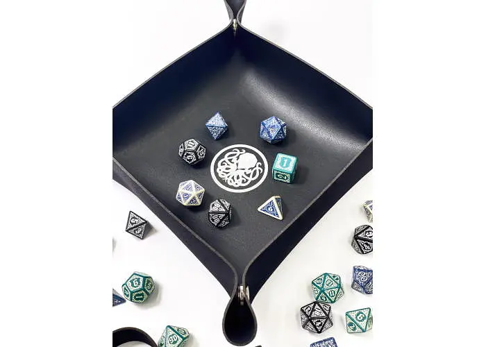 Настільна гра Планета Ігор Лоток для кубиків Ктулху (чорний) (Dice tray Cthulhu black) (pi-dt001) - фото 4