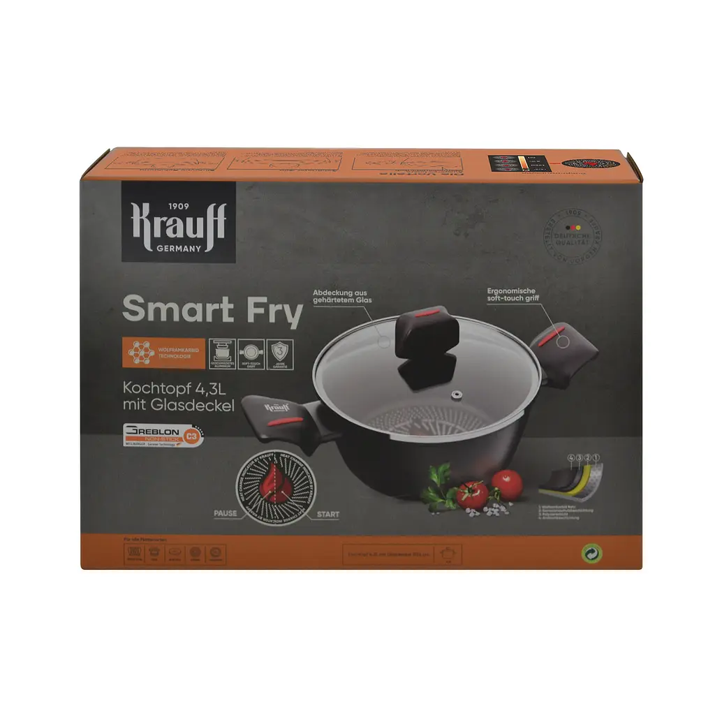 Каструля Smart Fry 4,3 л +ПОДАРУНОК: Дошка кухонна - фото 7