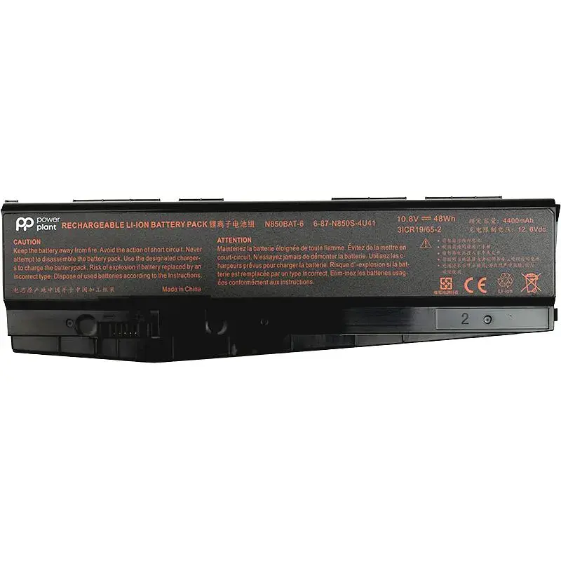 Акумулятор PowerPlant для ноутбуків Clevo N850HC (N850BAT-6) 10.8V 4400mAh (NB400041) - фото 2