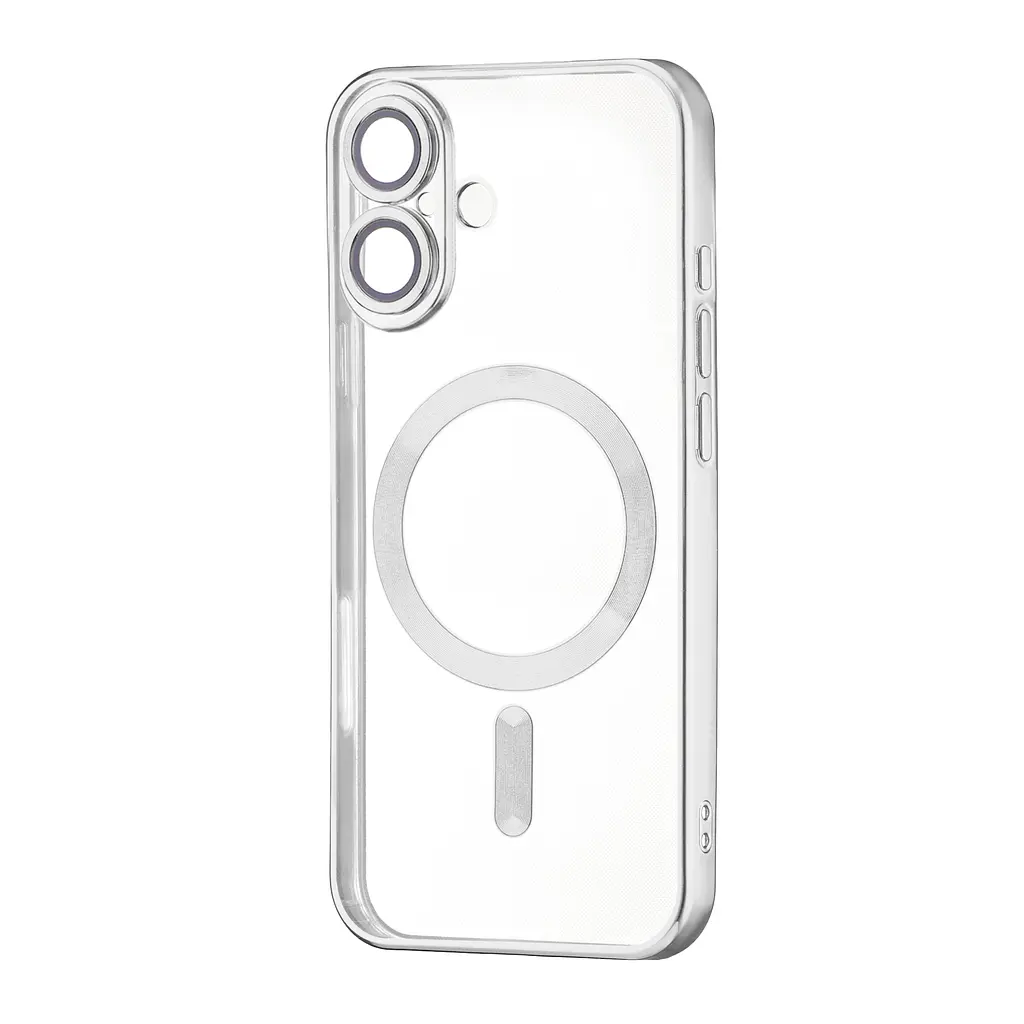 Чохол Ductil Metallic Edge with MagSafe (Protected Camera & Lens) iPhone 16 Silver