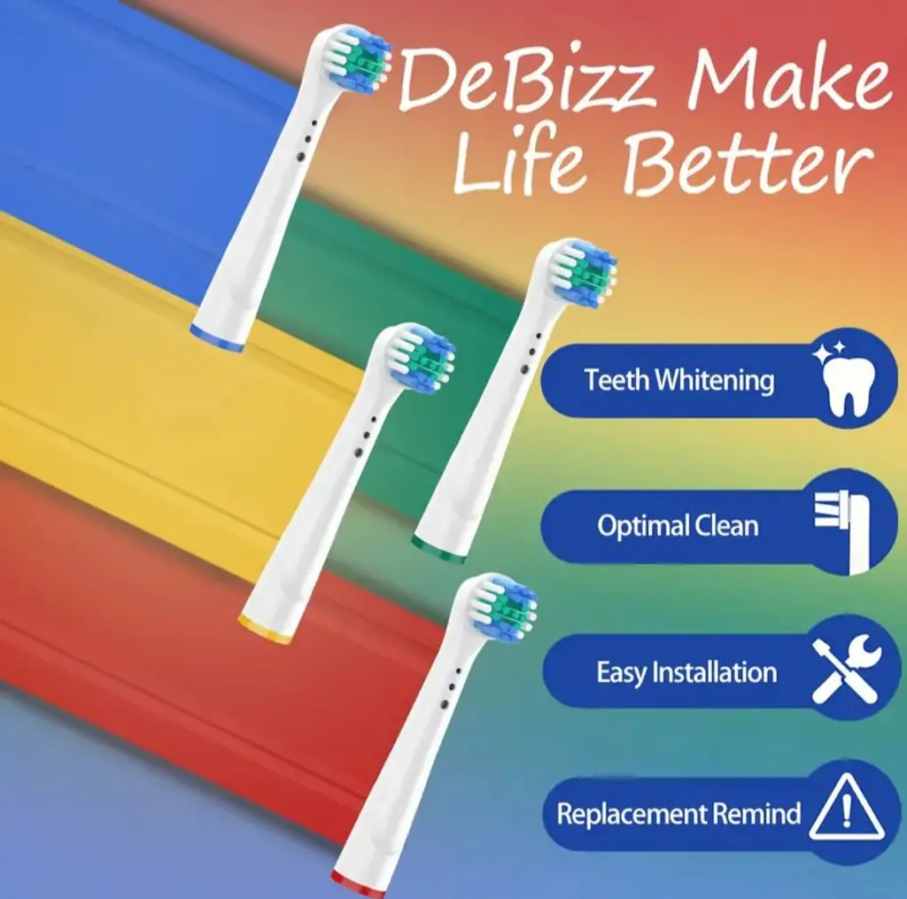 Змінні насадки для електричної зубної щітки Oral-B 4 шт., підходять для Precision Clean, Advance Power та ін. - фото 12