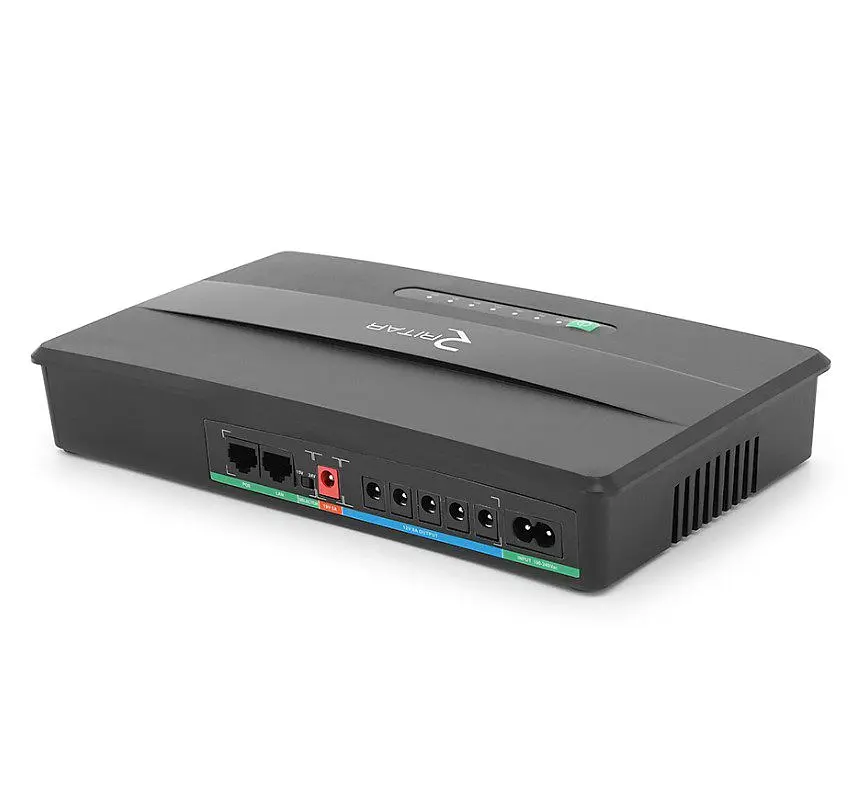 Источник бесперебойного питания (ИБП) UPS Ritar UPS100W для роутера терминала GPON EPON 5V/USB-2A 12V/8A 19V/5A 16000mAh - фото 3