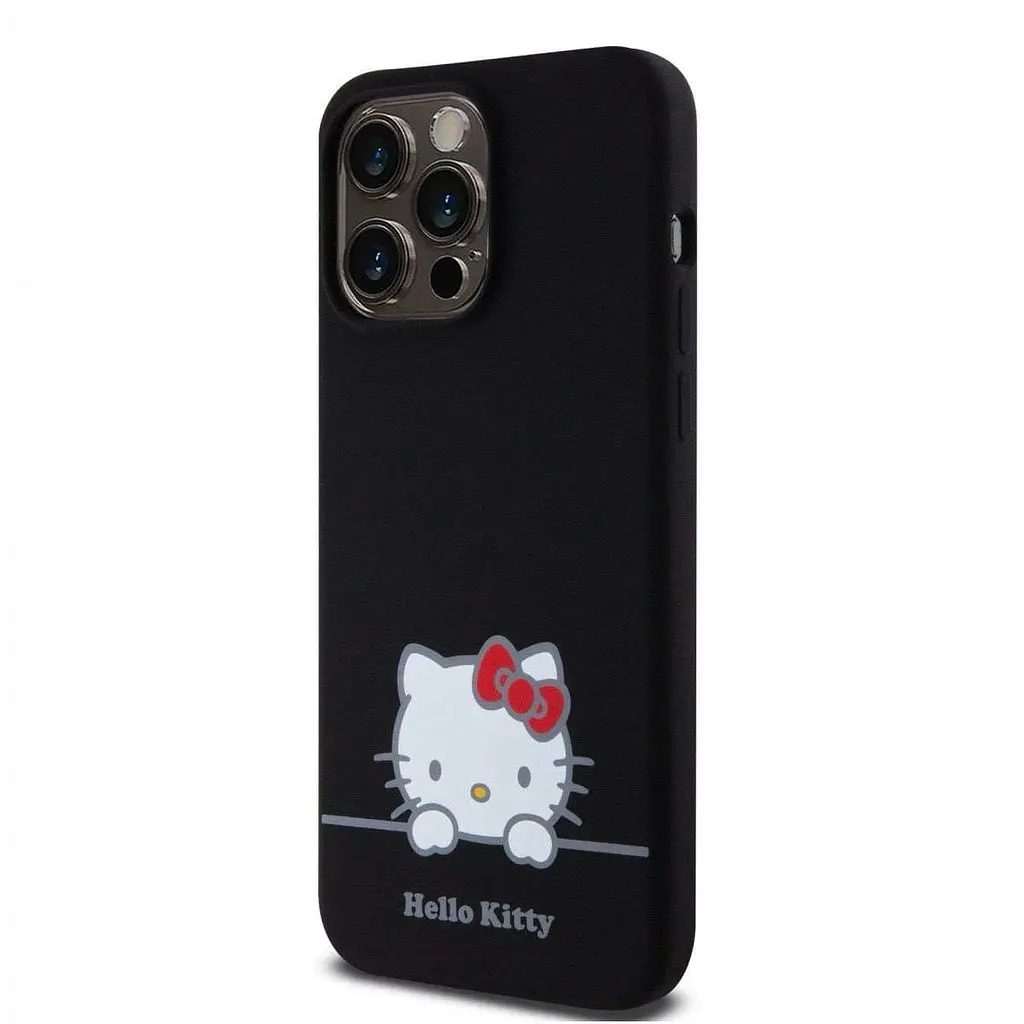Чохол Hello Kitty Liquid SilicOne Daydreaming Logo для iPhOne 15 Pro Max Black (57983116915) - фото 2