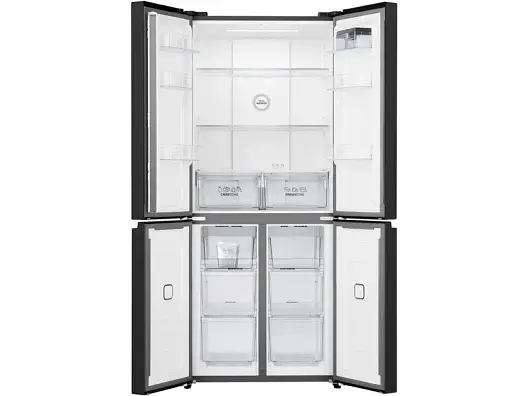Холодильник Gorenje SBS, 190х65х80см, 4 двері, 286(149)л, А+, NoFrost+, Інвертор, Зона св-ті, Диспл, Чорний - фото 5