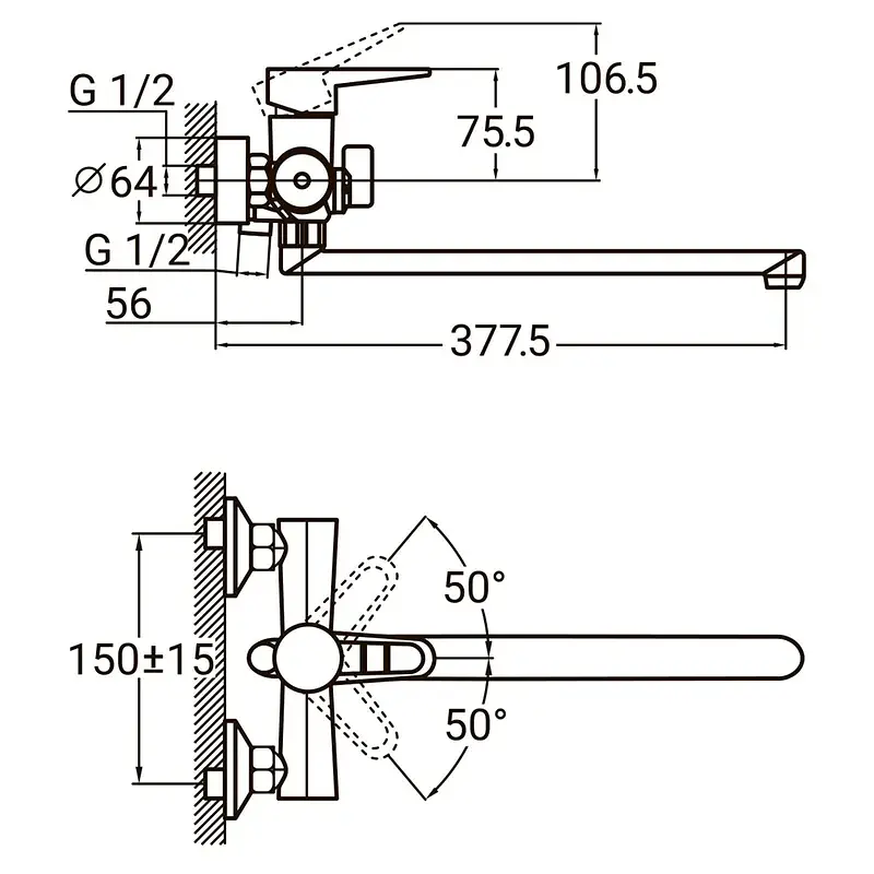 Змішувач AQUATICA HK-2C230C - фото 2