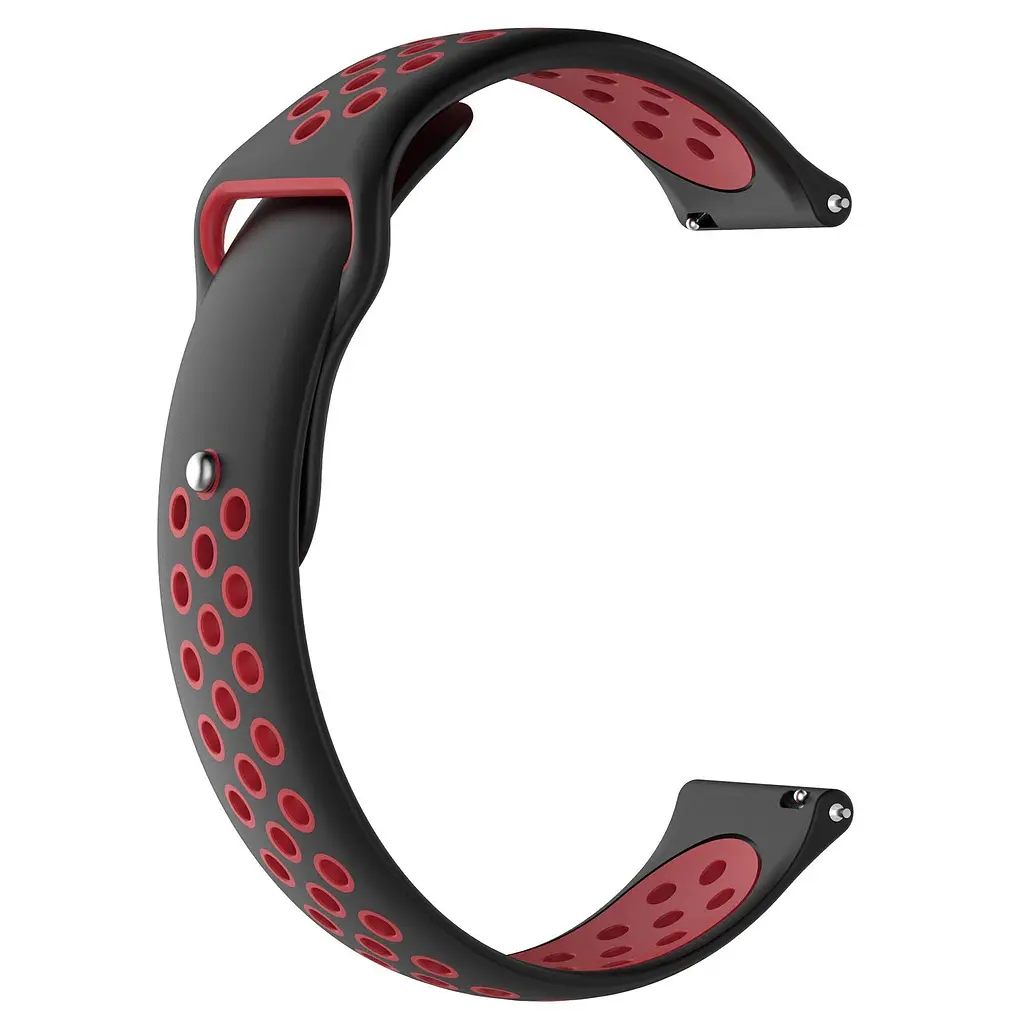 Ремінець BeWatch sport-style для Samsung Galaxy Watch 46 мм Чорно-Червоний (1020113) - фото 2