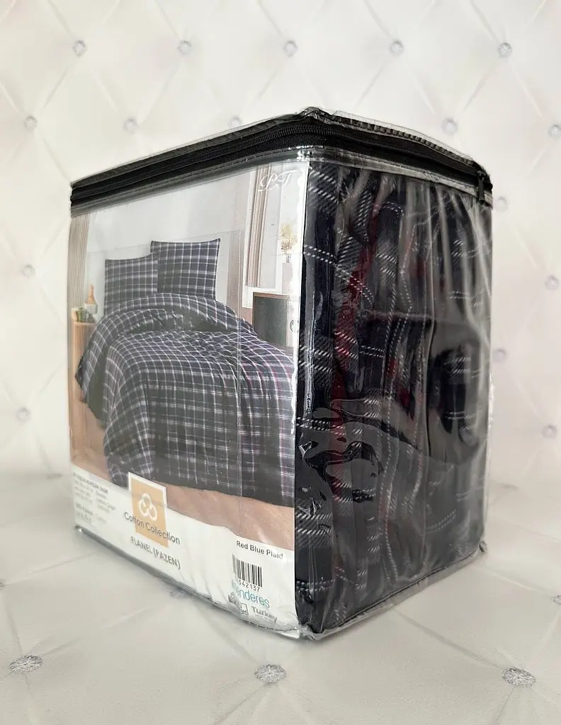 Постільна білизна Red Blue Plaid Фланель Cotton Collection pbe0052037 - фото 3