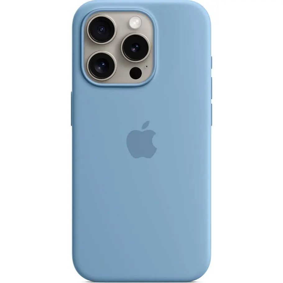 Чохол Apple Silicone Case with MagSafe для iPhone 15 Pro Winter Blue (MT1L3ZM/A) [92949] - фото 4