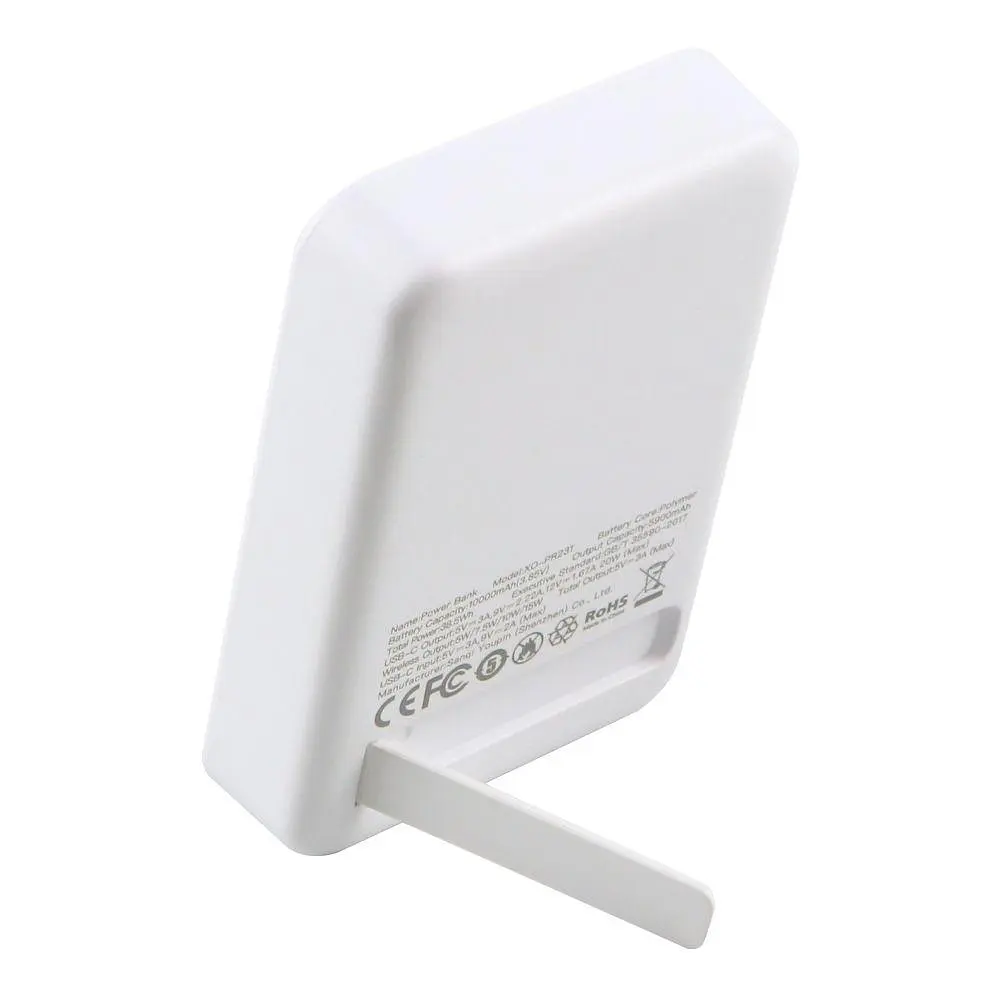 Магнітний зовнішній акумулятор XO PR231 magsafe 10000mAh білі - фото 3