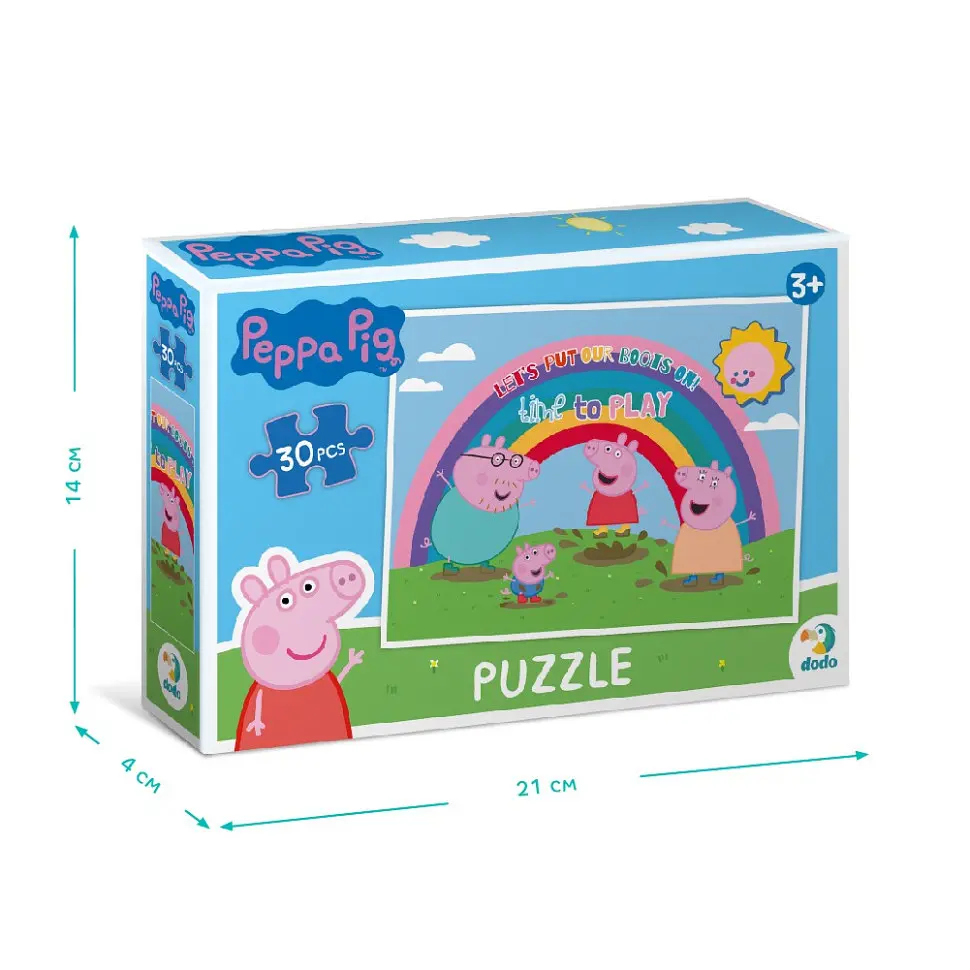 Дитячий пазл "Peppa Pig: Гра у калюжах" 200303, 30 елементів - фото 5