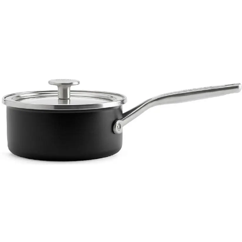 Ківш KitchenAid Steel Core з кришкою 16 см 1.3 л матовий чорний (CC005997-001) - фото 2