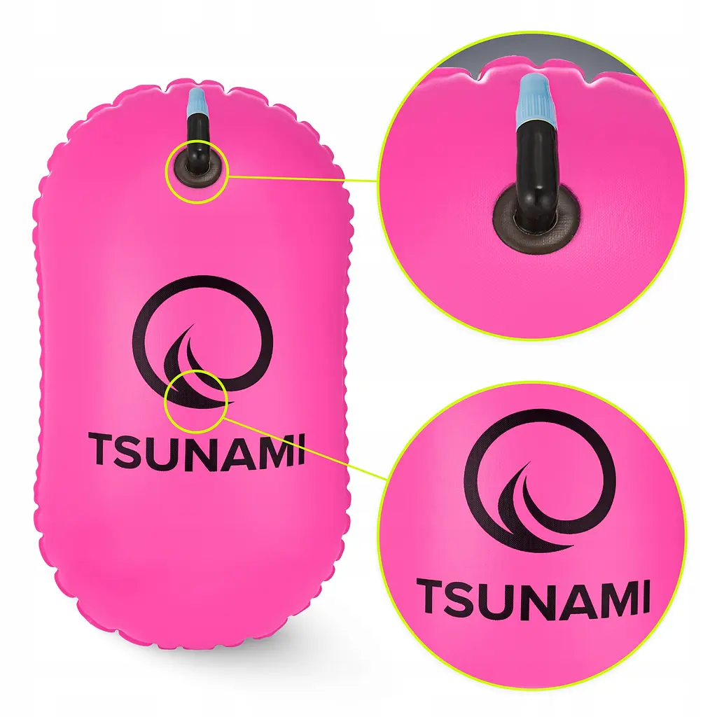 Буй для плавания TSUNAMI Basic надувной Pink (P-5907739314079) - фото 3