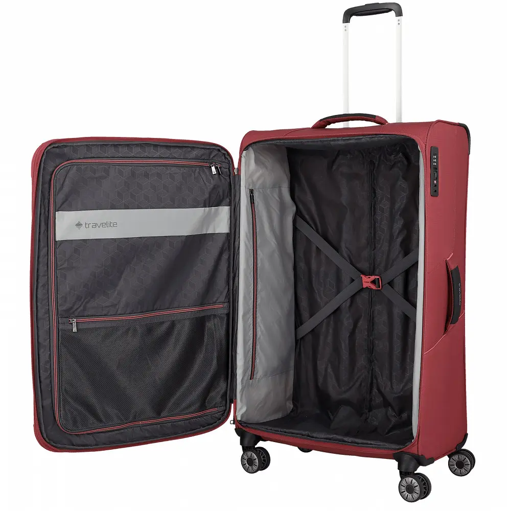 Чемодан на 4 колесах Travelite Skaii L TL092649 Red (TL092649-12) - фото 4