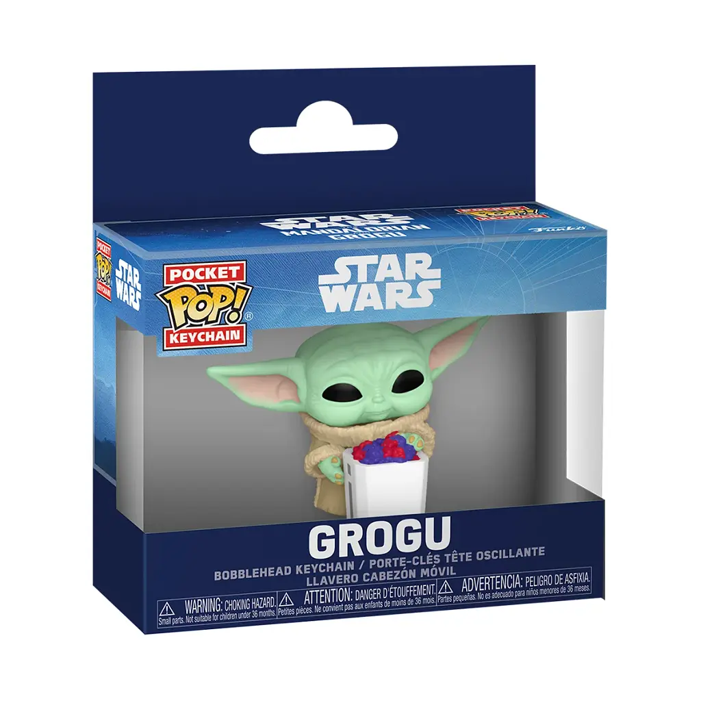 Ігрова фігурка на кліпсі FUNKO POP! серії "Мандалорець і Ґроґу" - ҐРОҐУ З ПОПКОРНОМ