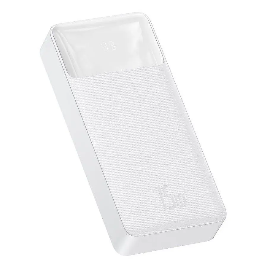 Зовнішній акумулятор Baseus Bipow Digital Display 15W 20000mAh Type-C (PPDML-J02) White [70161] - фото 2