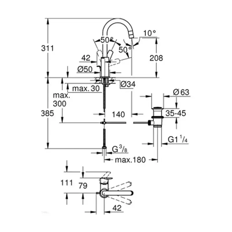 Змішувач Grohe QuickFix 242032432 - фото 5