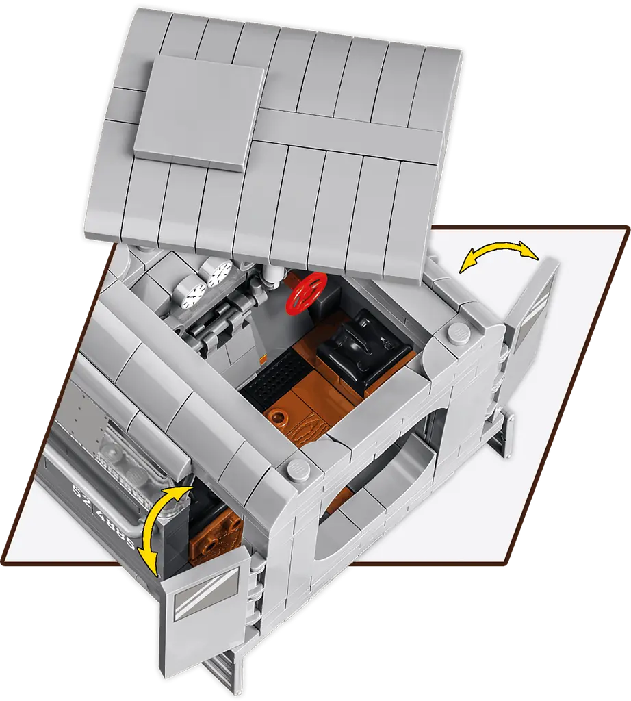 Конструктор Cobi Локомотив Kriegslokomotive Class 52 масштаб 1:35, 2476 деталей (COBI-6281) - фото 8