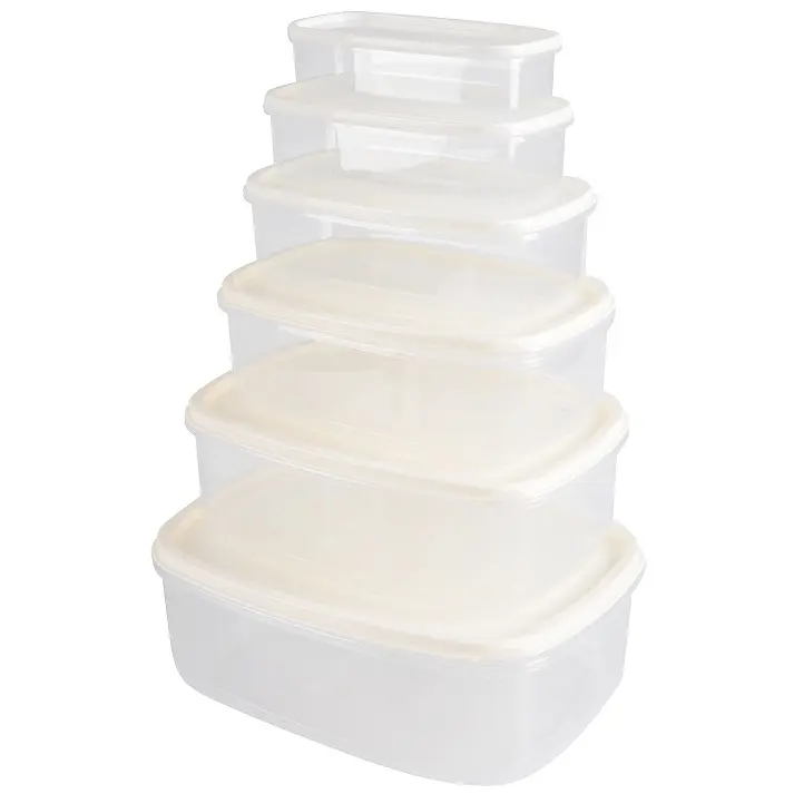 Набор пищевых контейнеров Violet House 0496 BEJ 6 шт. (0496 BEJ прям. наб. LARGE) - фото 2