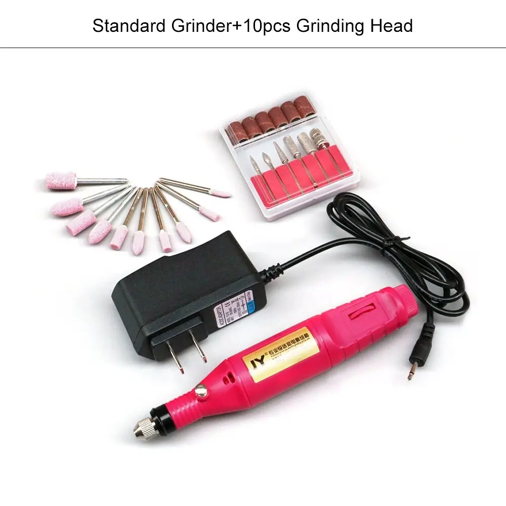 Портативний фрезер-ручка для манікюру ZS 100 20000 об/хв. pink міні фрезер Nail Dryer DM-100 - фото 4