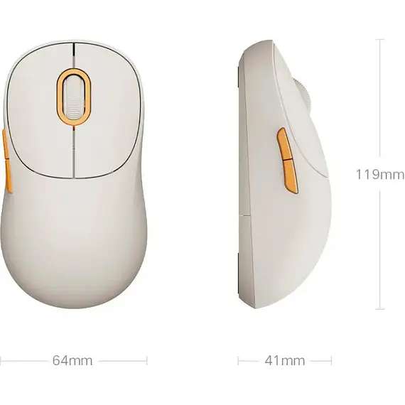 Миша Xiaomi Mi Wireless Mouse 3 (BHR8912GL) White - фото 6