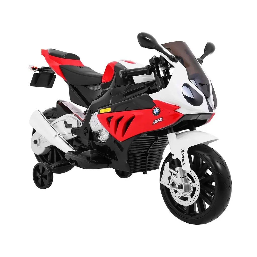 Електромотоцикл із допоміжними колесами Ramiz S1000 RR 12 В, червоний (PA.JT528.CR) - фото 10