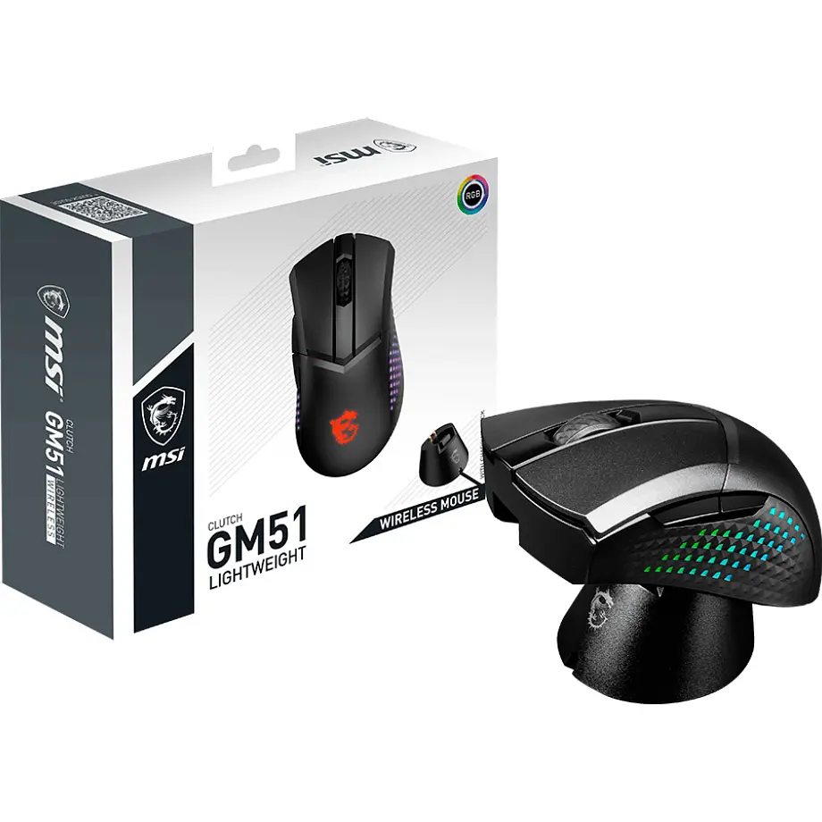 Мышь MSI Clutch GM51 Lightweight Wireless [S12-4300080-C54] [99841] - фото 5