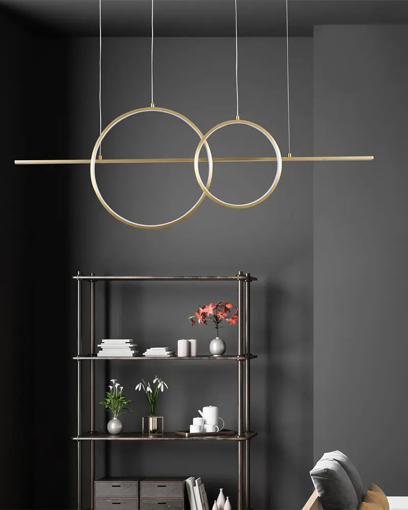 Подвесной светильник, люстра Goldlux 331809 Laura LED 1x42W 4000K 4800Lm IP20 золотой - фото 2