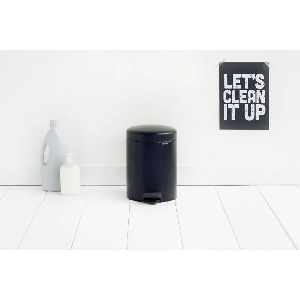 Ведро для мусора Brabantia Pedal Bin черное 5 л (112928) - фото 5