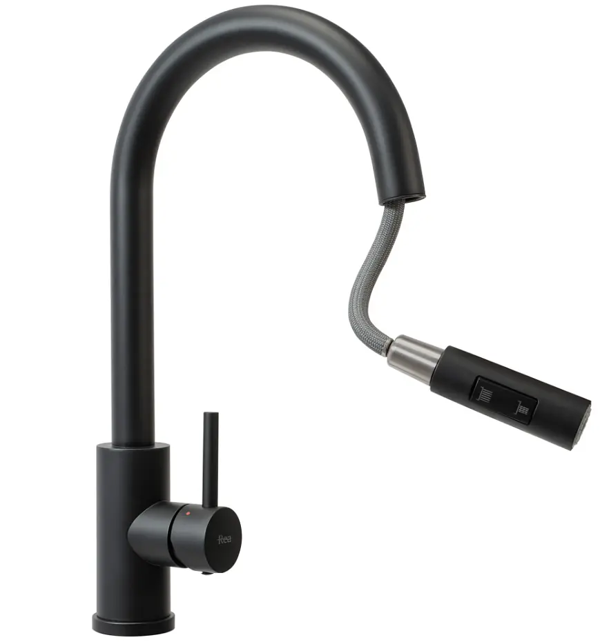 Змішувач для кухні Rea Fresh black black mat REA-B9147, Чорний матовий - фото 3