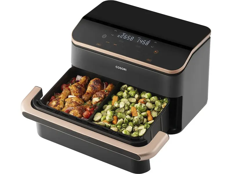 Мультипіч (аерофритюрниця) COSORI Dual Blaze TwinFry (CAF-TF101S-AEUR) - фото 4