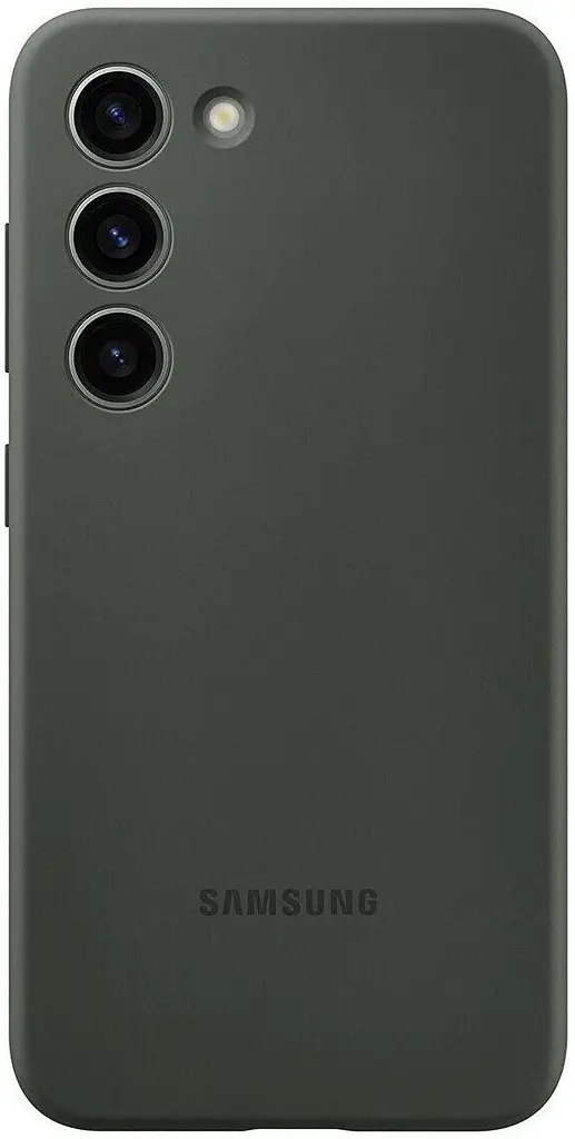 Оригінальний силіконовий чохол для Samsung Galaxy S23 Plus (6.6") Samsung Silicone Case EF-PS916TGEGRU Khaki - фото 3