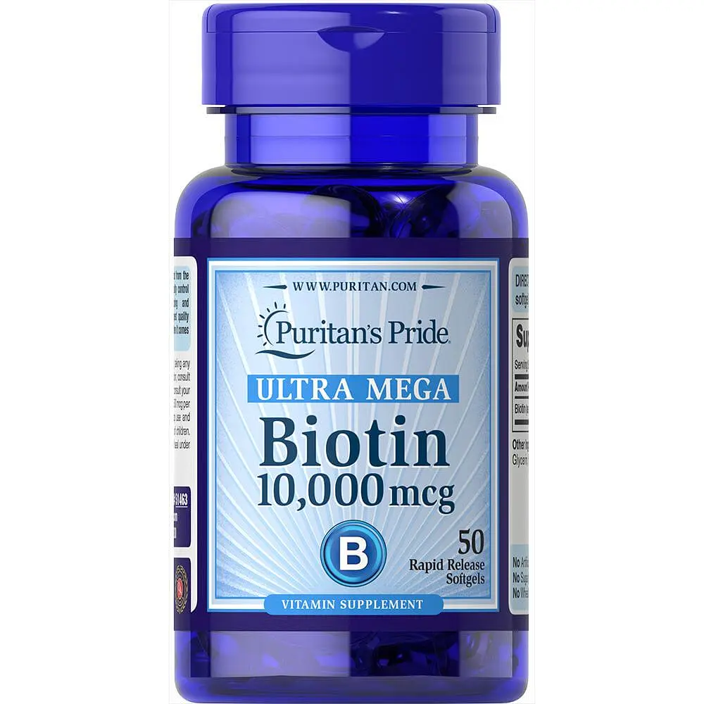 Біотин Biotin 10000 мкг 100 капс