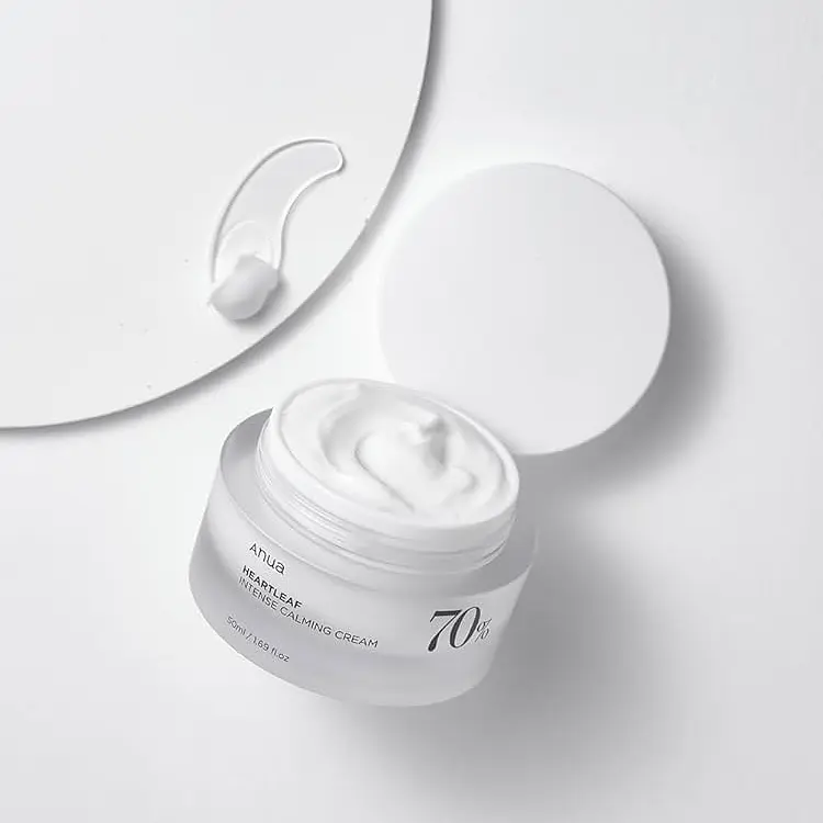 Крем для заспокоєння чутливої шкіри Anua Heartleaf 70% Intense Calming Cream 50 мл (BT20448) - фото 2