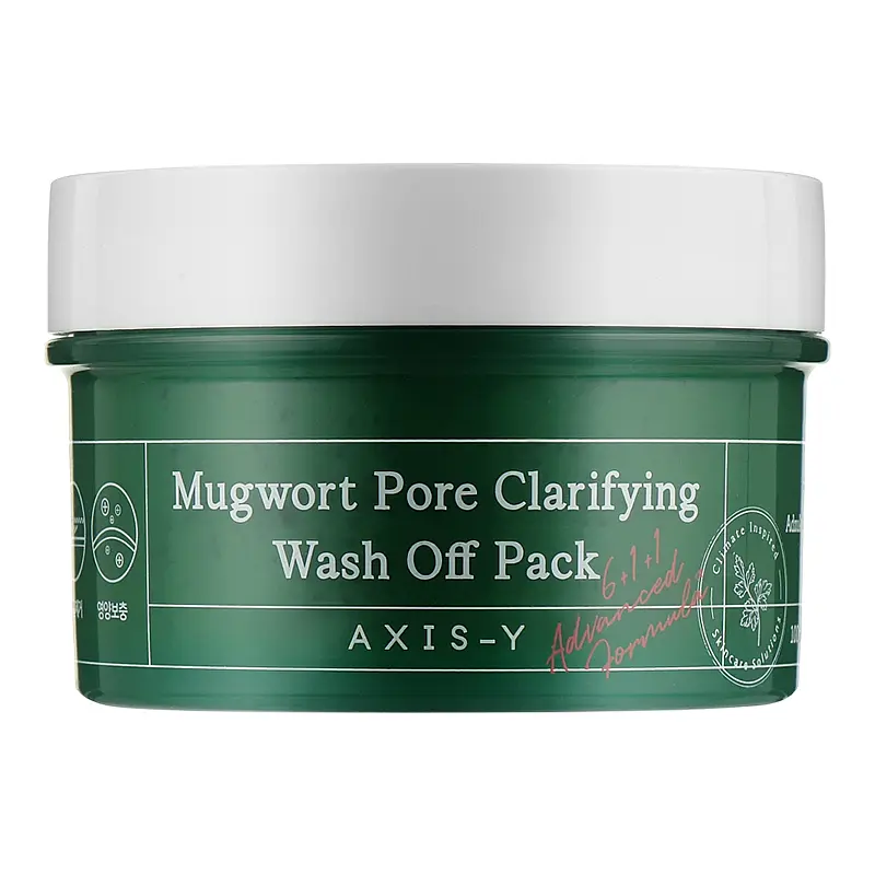 Маска очищаюча з екстрактом полину Mugwort Pore Clarifying Wash Off Pack AXIS-Y 100 мл