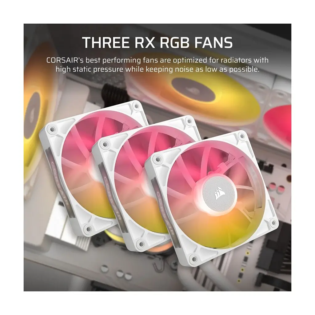 Система рідинного охолодження Corsair iCUE LINK TITAN 360 RX RGB White (CW-9061021-WW) - фото 8