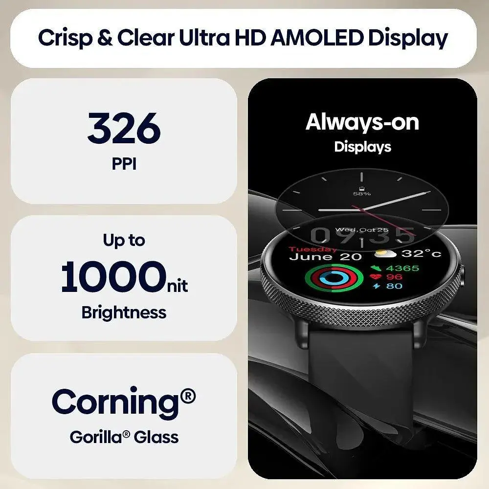 Смарт-годинник Zeblaze GTR 3 Pro Black | Ultra AMOLED - фото 6