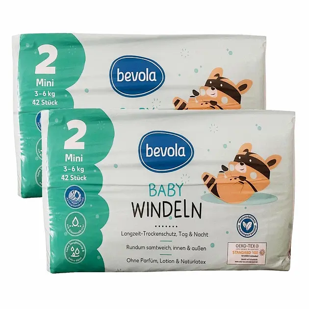 Підгузки Bevola Baby 2 Mini (3-6кг), 84 шт