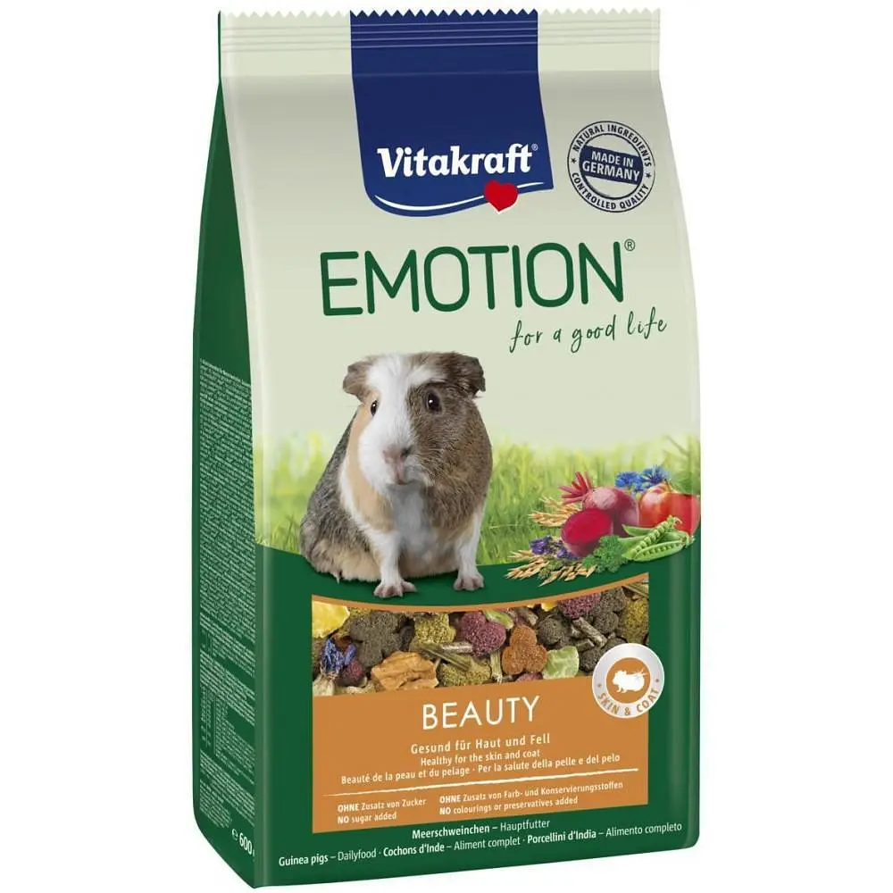 Корм для морских свинок Vitakraft Emotion Beauty Selection 600 г для кожи и шерсти - фото 2