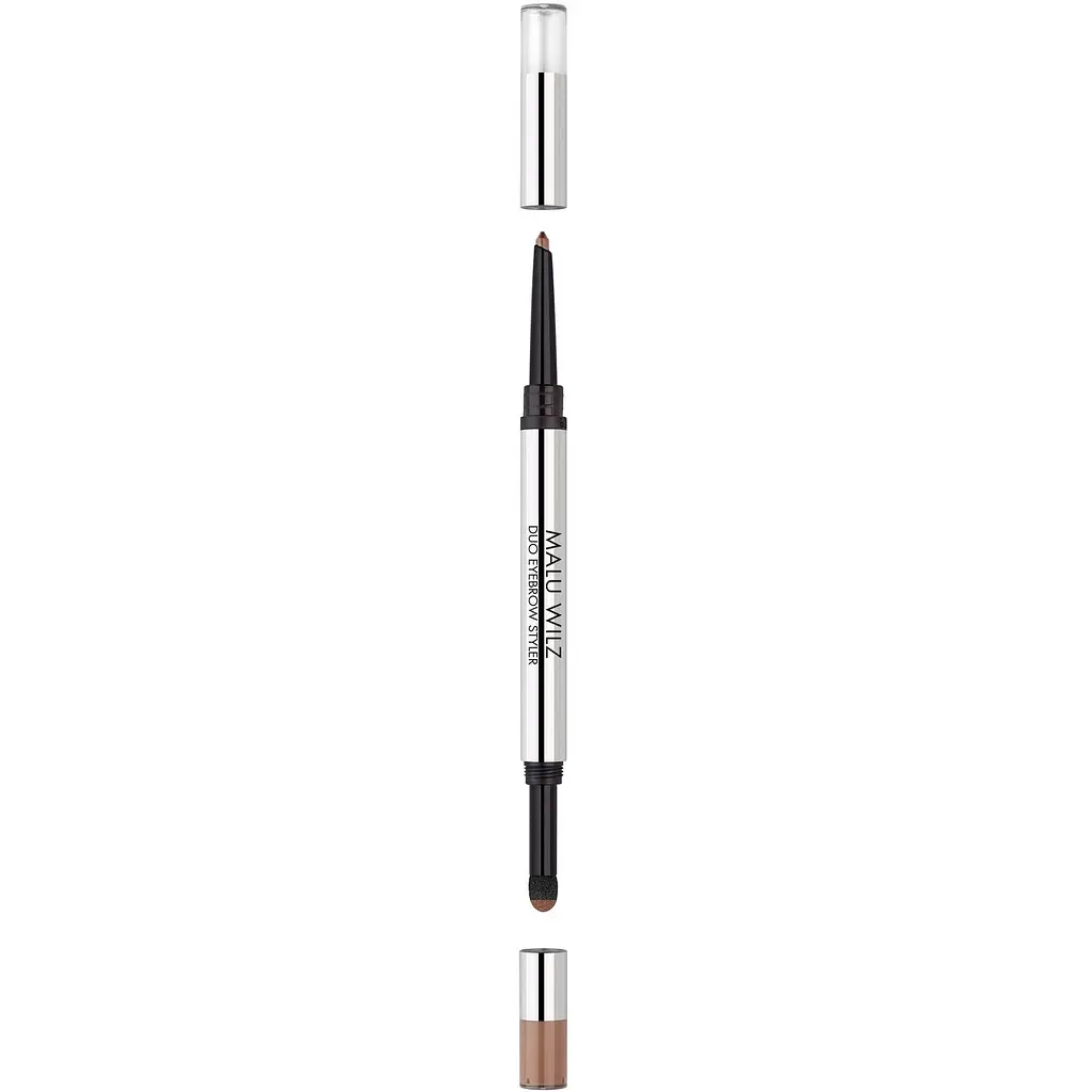 Олівець та пудра для брів 2 в 1 Malu Wilz Duo Eyebrow Styler Blond тон 2, 0.8 г - фото 2