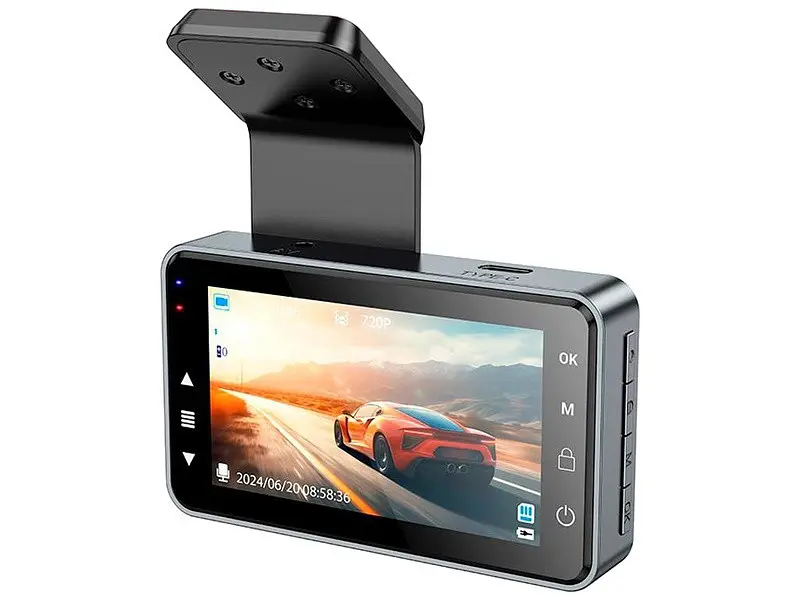 Автомобільний відеореєстратор Hoco DV9 Gray (6942007633345) - фото 4