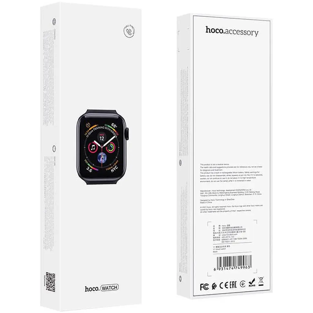 Розумний годинник HOCO Y1 Smart Watch 1.75" IP68 BT Call Track - фото 10