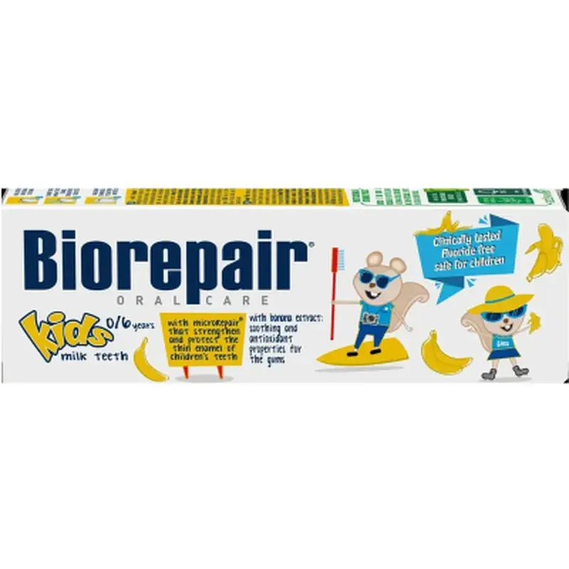 Дитяча зубна паста Biorepair Веселе мишеня 50 ml Банан (8017331095492)