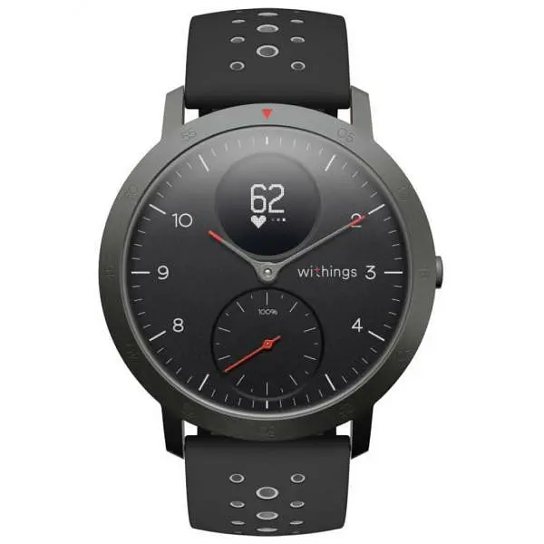 Смарт-часы Withings Steel HR Sport Watch 40 mm Black/Grey - фото 2