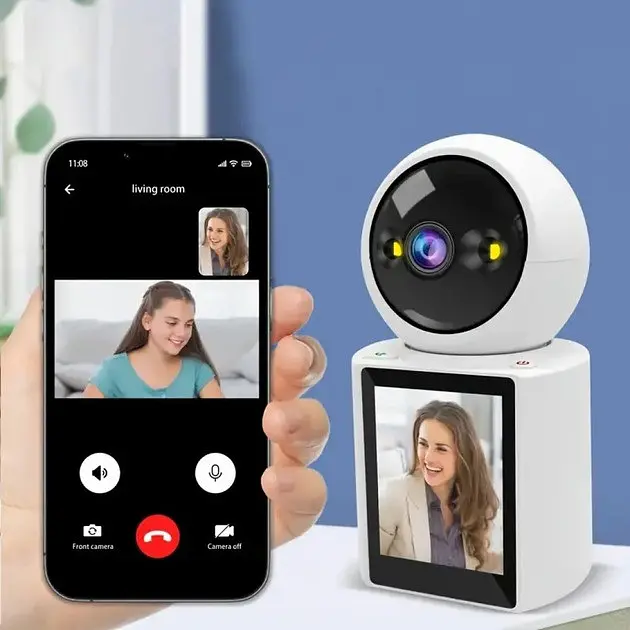 IP WiFi видеоняня Video Calling Camera V3 1080p, поворотная смарт камера - фото 6