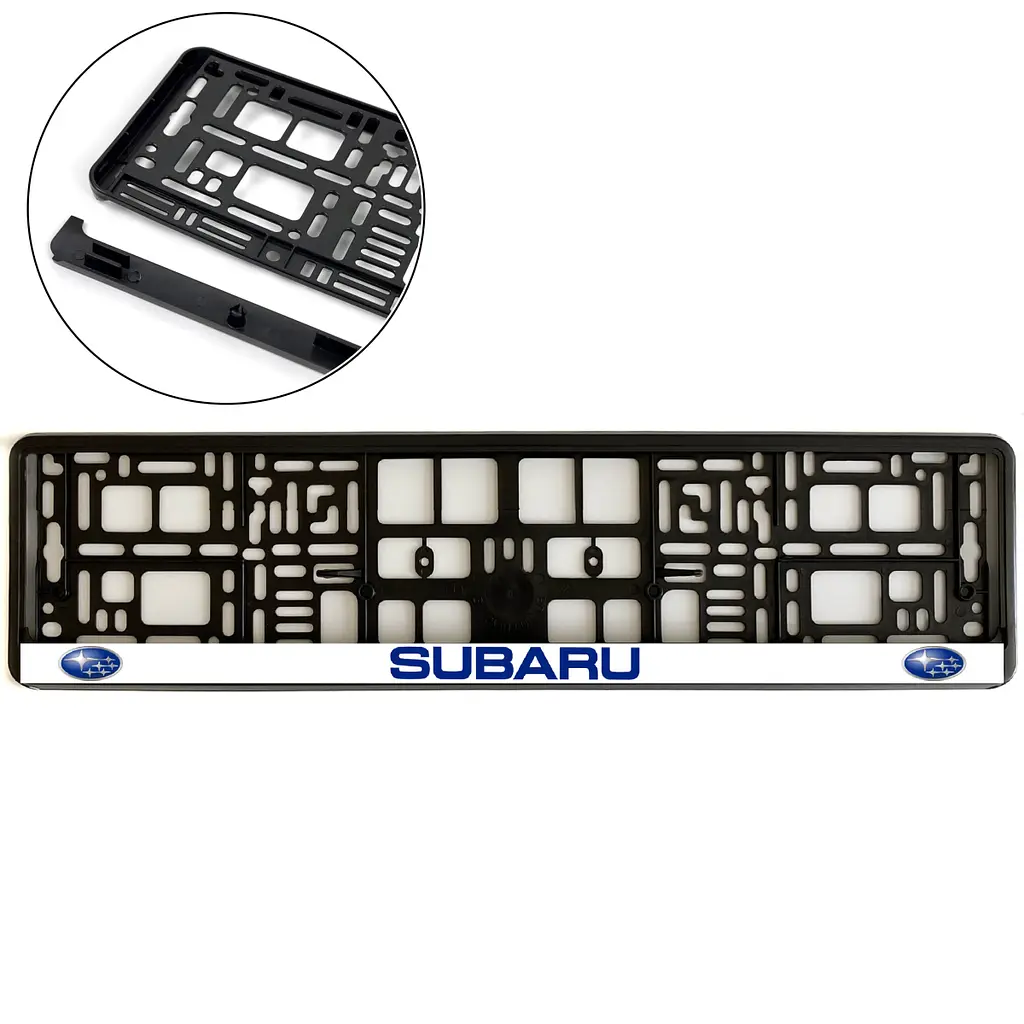 Рамка номера для Subaru Тип 3 Морозостійка Кольоровий Логотип (Avtovin)