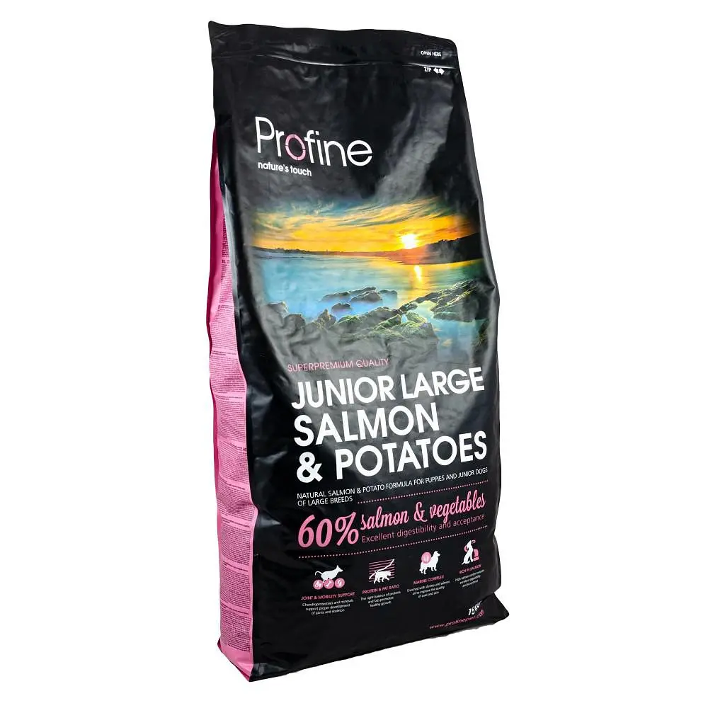 Сухий корм Profine Junior Large Breed Salmon & Potatoes 15 кг для молодих собак великих порід - фото 3